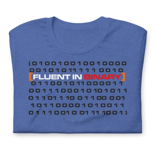 Picture of Fluent In Binary Shirt