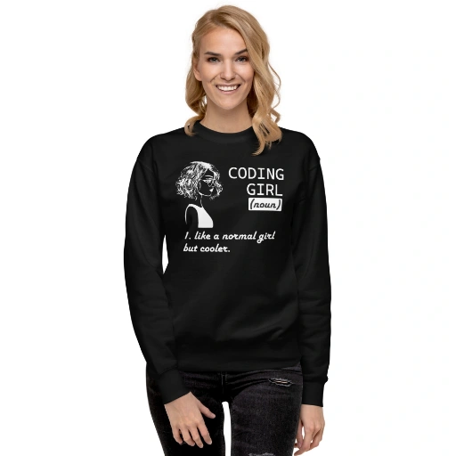 Picture of Cool Coding Girl Sweater