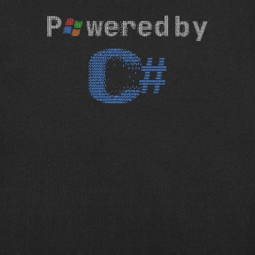 Picture of Powered By C-Sharp Shirt