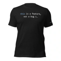 Picture of Javascript This Is A Feature Shirt